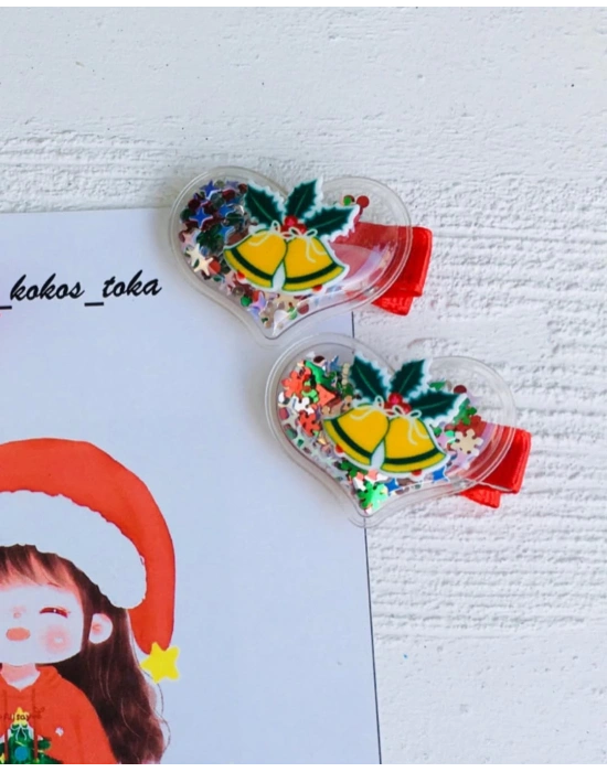 İçi Pullu Klips Yılbaşı Tokalar