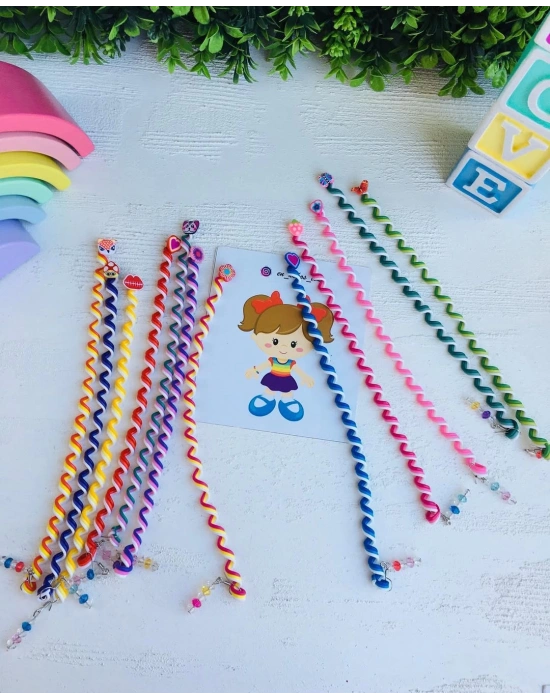 İnce Kıvrımlı Saç Aksesuarı