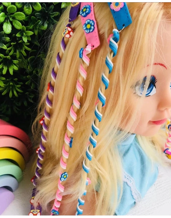 İnce Kıvrımlı Saç Aksesuarı