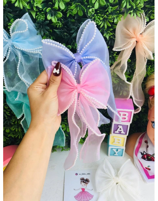 İnci Detaylı Fiyonk Toka