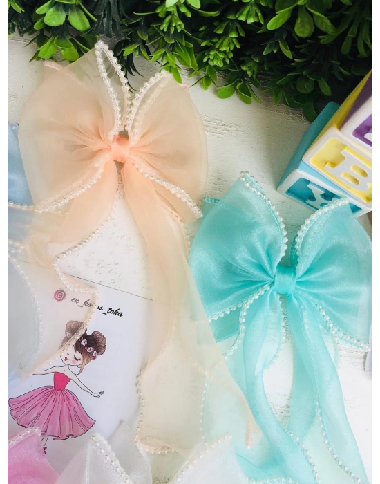 İnci Detaylı Fiyonk Toka