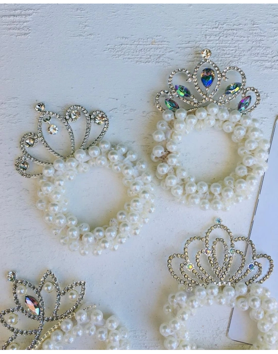 İnci Detaylı Prenses Toka