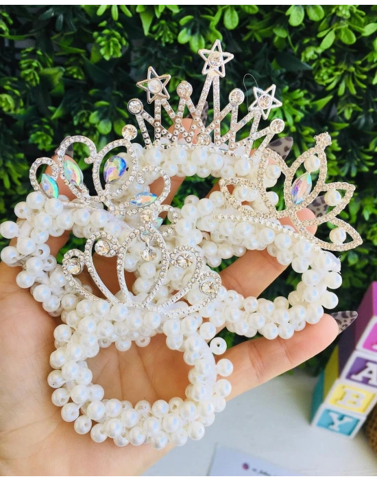 İnci Detaylı Prenses Toka