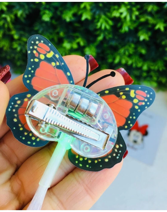 Işıklı Kelebek Pens Tokalar