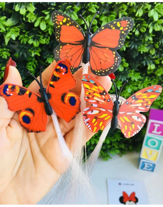 Işıklı Kelebek Pens Tokalar