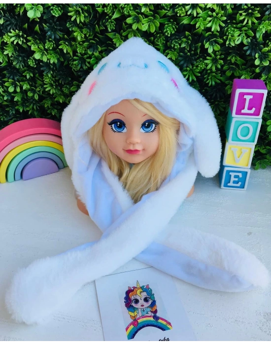 Işıklı Peluş Zıplayan Kulaklı Şapkalar