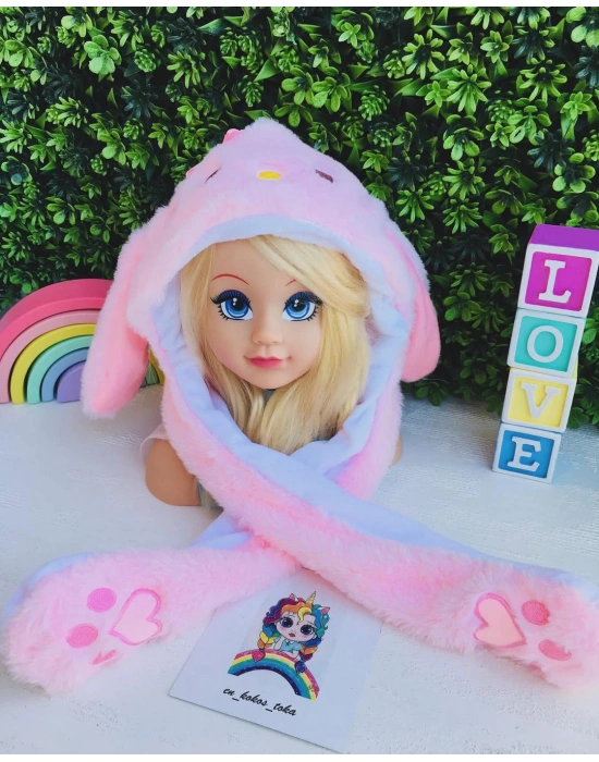 Işıklı Peluş Zıplayan Kulaklı Şapkalar