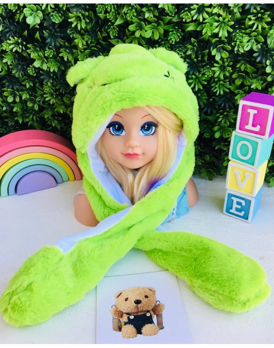 Işıklı Peluş Zıplayan Kulaklı Şapkalar