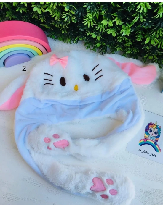 Işıklı Peluş Zıplayan Kulaklı Şapkalar