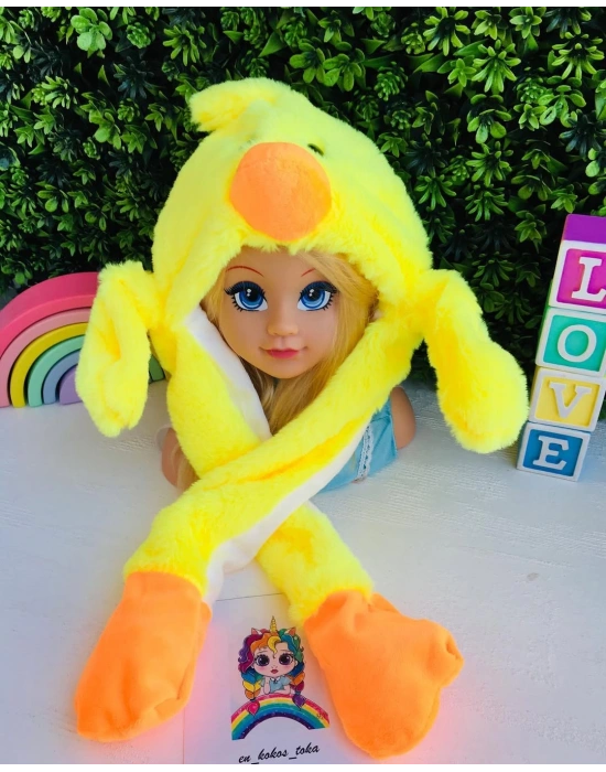 Işıklı Peluş Zıplayan Kulaklı Şapkalar