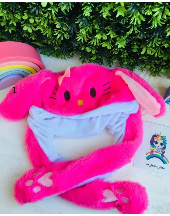 Işıklı Peluş Zıplayan Kulaklı Şapkalar