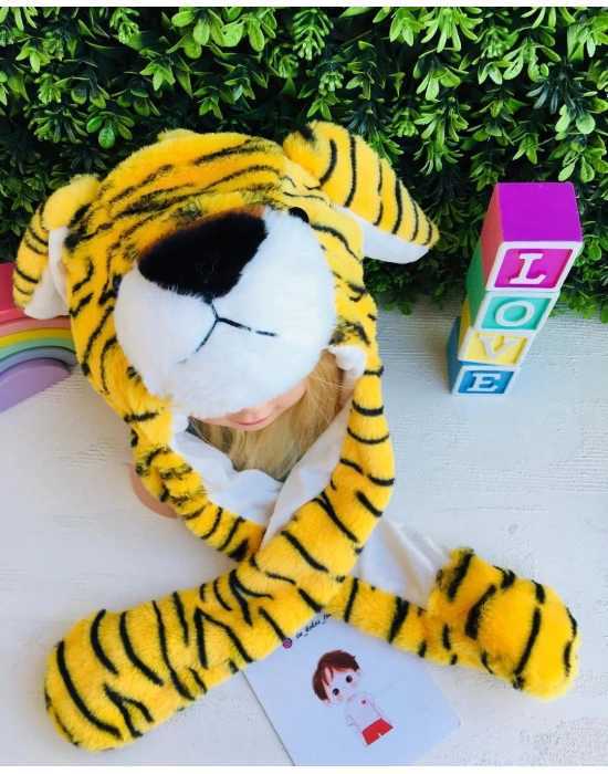 Işıklı Peluş Zıplayan Kulaklı Şapkalar