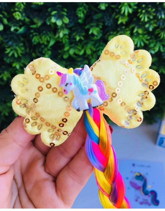 Işıllı Unicorn Örgü Yapay Saç