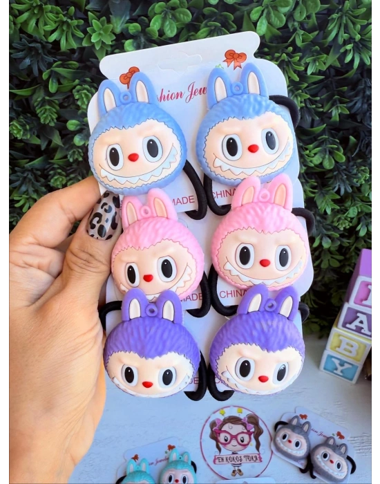 Kabartmalı Labubu Lastik Toka