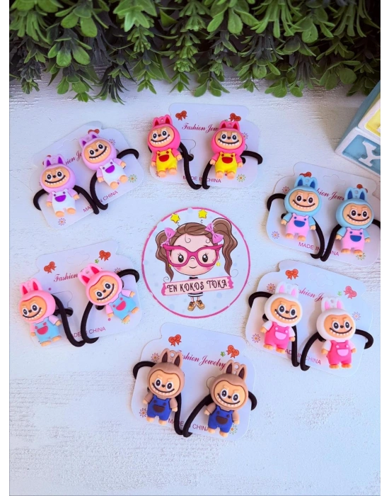 Kabartmalı Labubu Lastik Toka