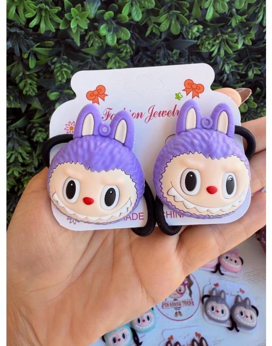 Kabartmalı Labubu Lastik Toka