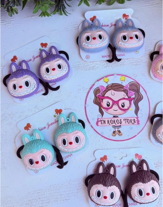 Kabartmalı Labubu Lastik Toka