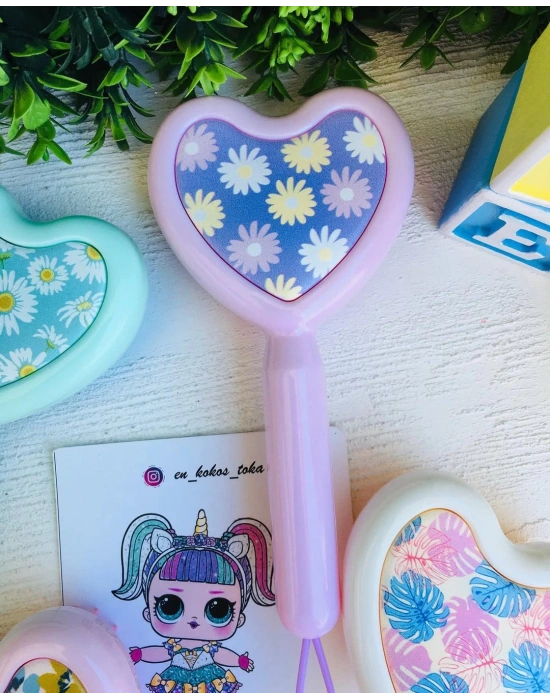 Kalp Detaylı Muhteşem Çocuk Tarağı