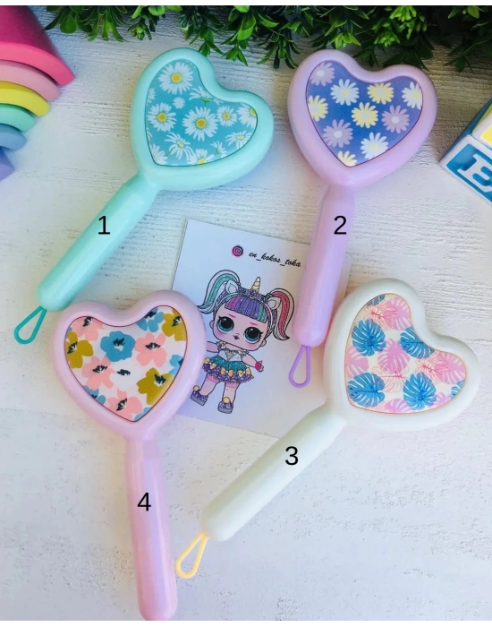 Kalp Detaylı Muhteşem Çocuk Tarağı