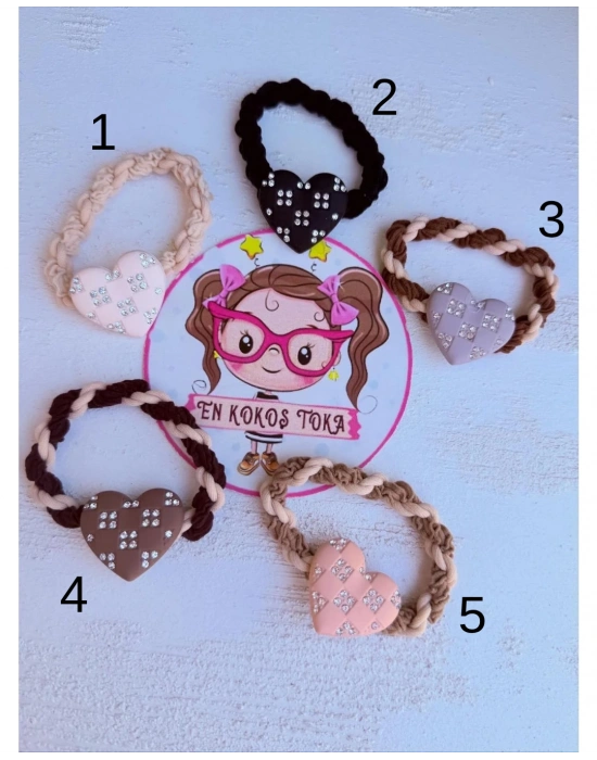 Kalpli Taş Detay’lı Lastik Toka