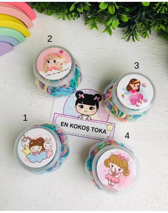 Kavanoz Kutulu Cimcime Lastik Toka