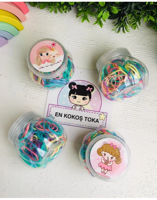 Kavanoz Kutulu Cimcime Lastik Toka