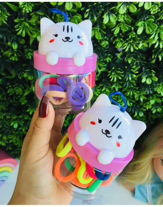 Kedi Kutulu Havlu Lastik Toka