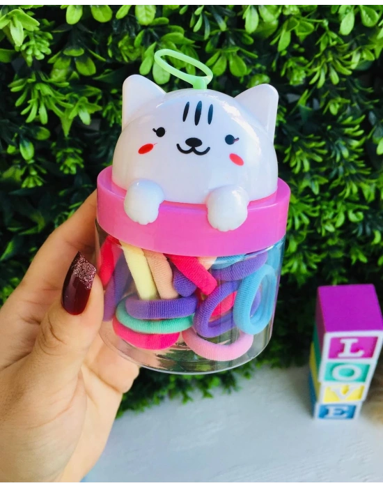 Kedi Kutulu Havlu Lastik Toka