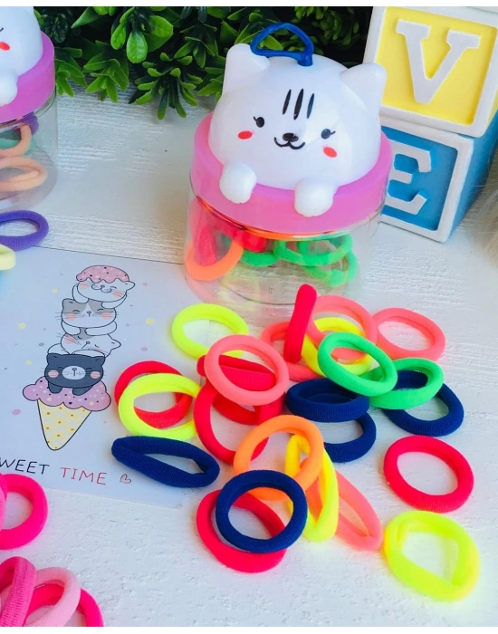 Kedi Kutulu Havlu Lastik Toka