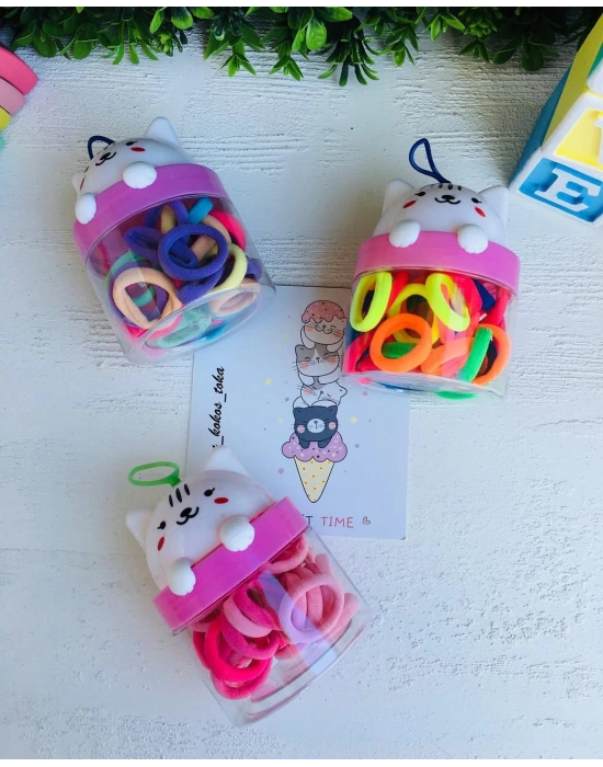 Kedi Kutulu Havlu Lastik Toka