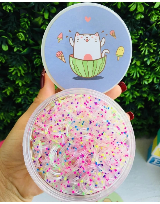 Kedicik Desenli Kutulu Tokalar