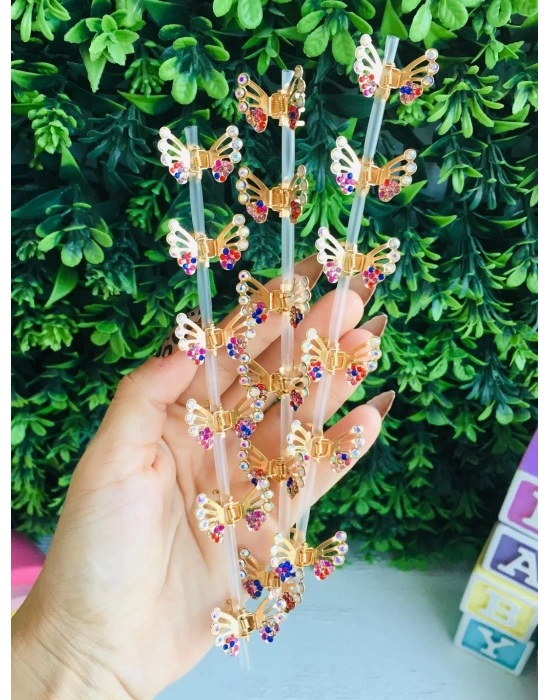 Kelebek Detaylı Mandal Toka