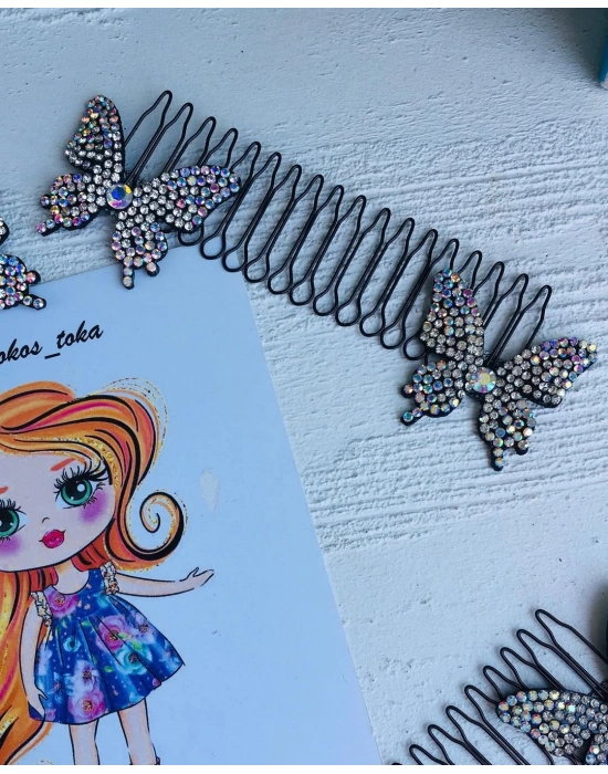 Kelebek Figürlü Saç Aksesuarı