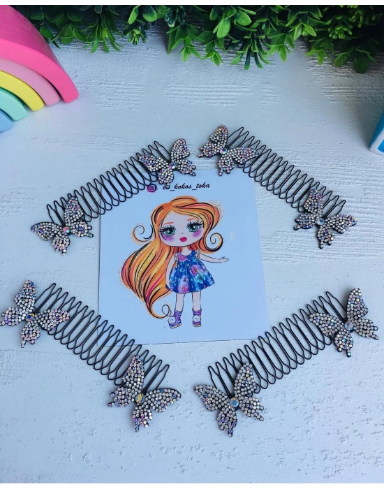 Kelebek Figürlü Saç Aksesuarı