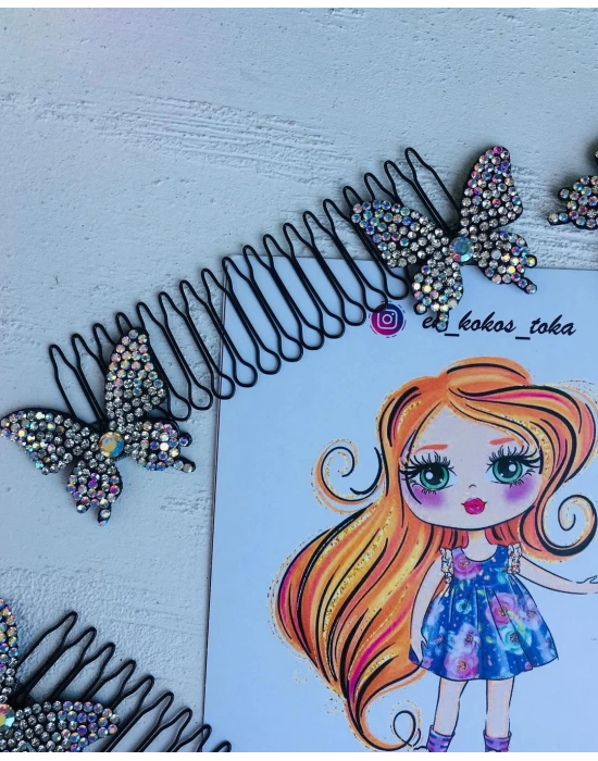 Kelebek Figürlü Saç Aksesuarı