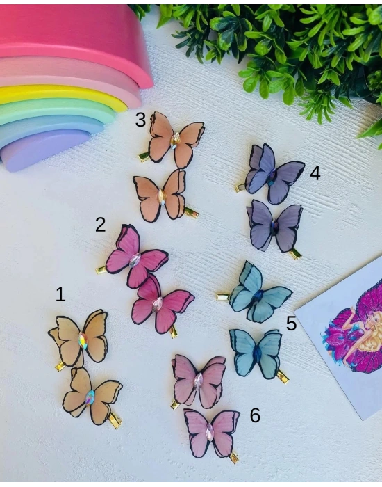 Kelebekli Klips Toka