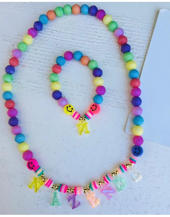 Kişiye Özel İsimli Kolye Bİleklik Seti