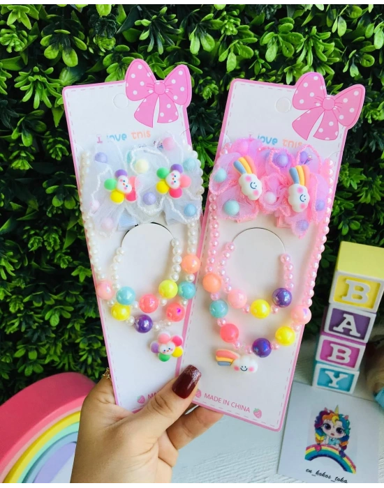 Kolye Bileklik Ve Klips Toka Seti