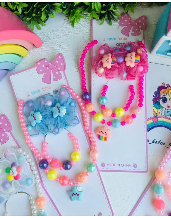 Kolye Bileklik Ve Klips Toka Seti