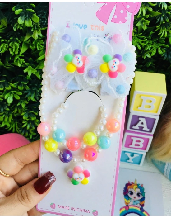 Kolye Bileklik Ve Klips Toka Seti