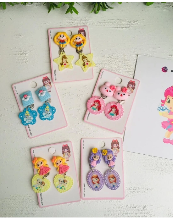 Kulağı Delik Olmayanlar İçin Kuromi Klips Küpe