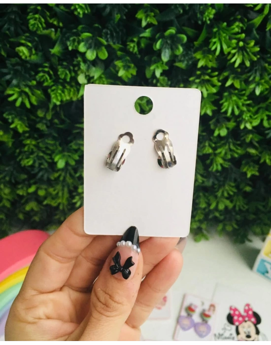 Kulağı Delik Olmayanlar İçin Kuromi Klips Küpe