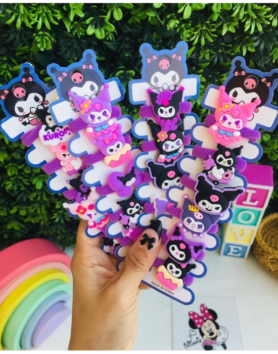 Kuromi 6lı Lastik Toka