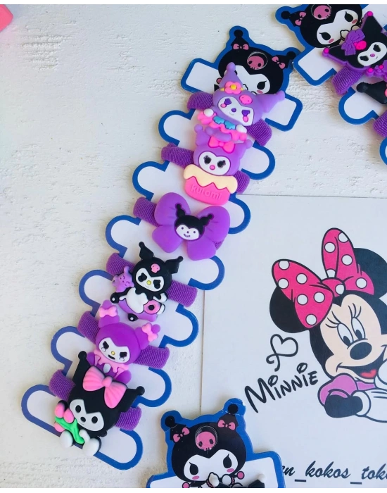 Kuromi 6lı Lastik Toka