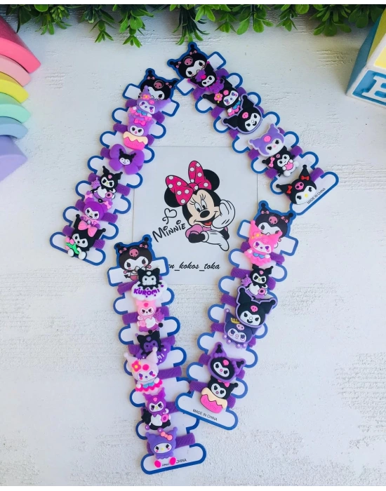 Kuromi 6lı Lastik Toka