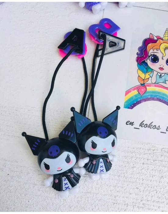 Kuromi Büyük Objeli Lastik Toka