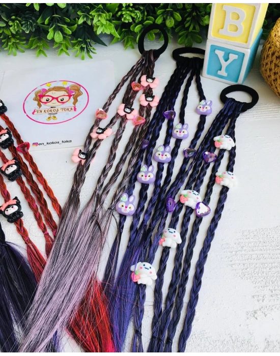 Kuromi Büyük Objeli Yapay Saç