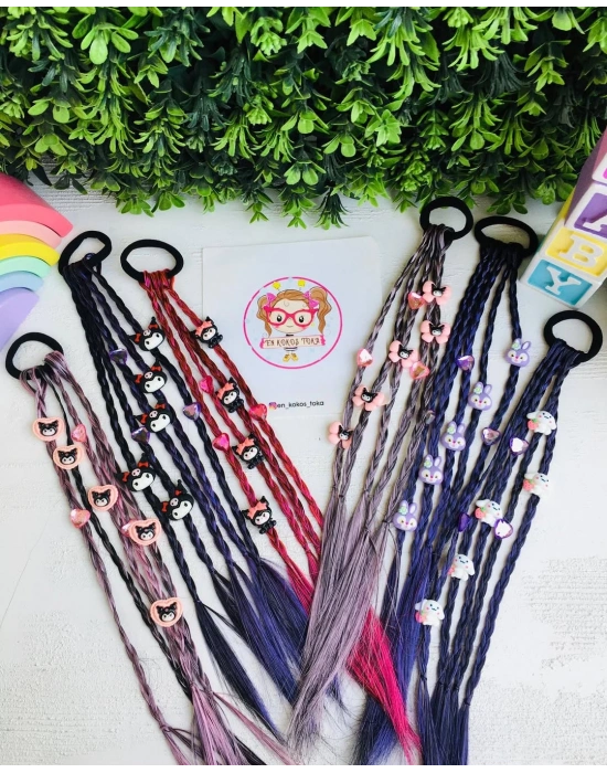 Kuromi Büyük Objeli Yapay Saç