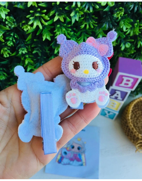 Kuromi Dolgulu Klips Toka