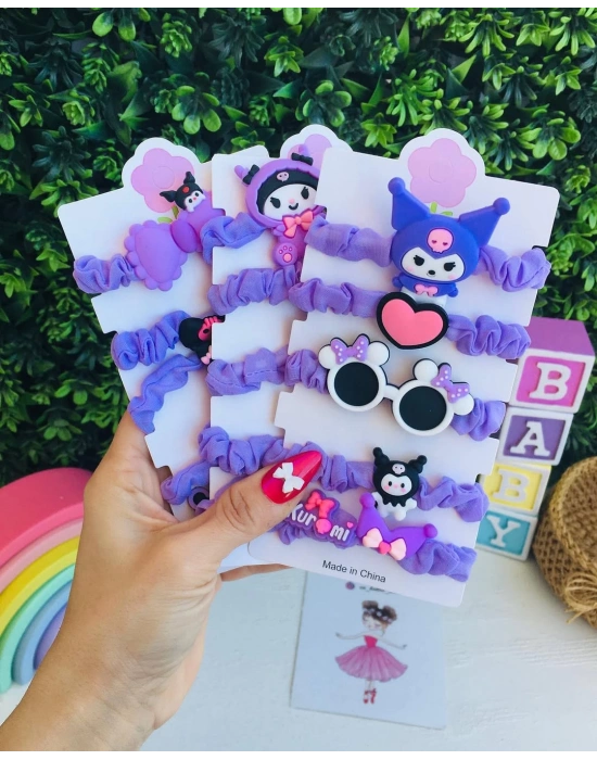 Kuromi Kalın Lastikli 5li Set